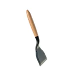 Spatulă silicon lată cu mâner din lemn, 26.5 x 11.7 cm