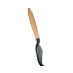 Spatulă silicon lată cu mâner din lemn, 26.5 x 11.7 cm