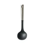 Polonic silicon cu mâner din inox, 33 x 9.5 cm