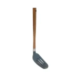 Spatulă silicon cu mâner din lemn, 33.5 x 8 cm