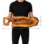 Tocător artizanal Nuc BW0014 Bukovat 73 cm