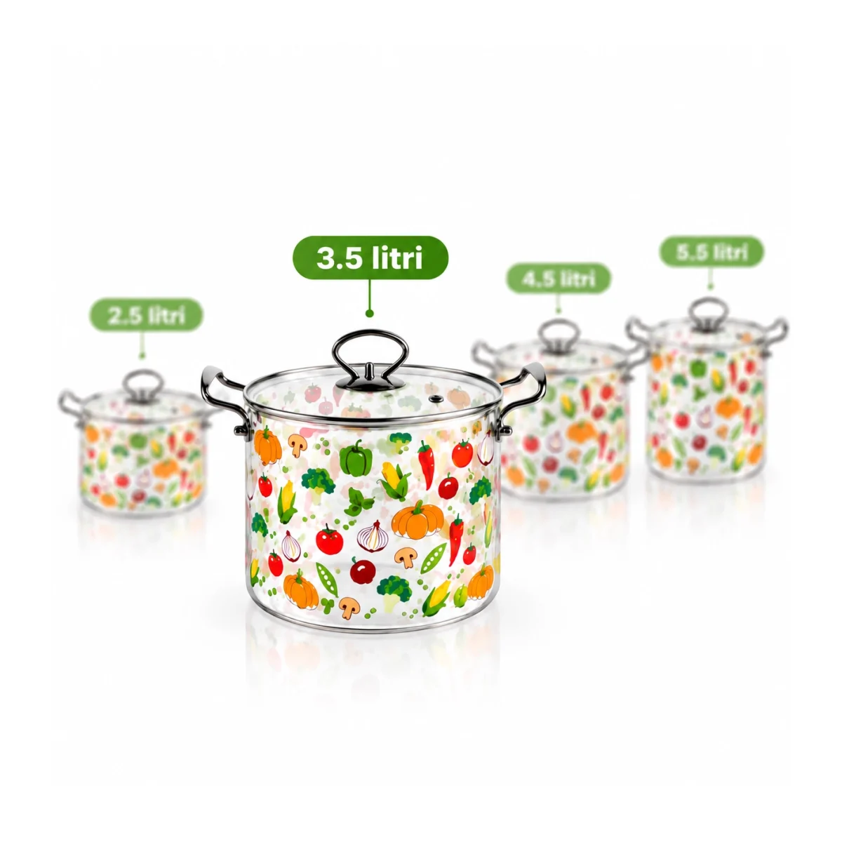 Oală sticlă borosilicată Schmitter 3.5 L