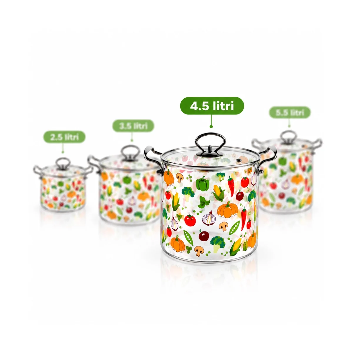 Oală sticlă borosilicată Schmitter 4.5 L